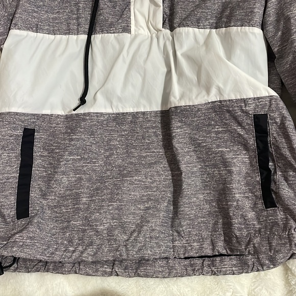 Pink Victoria’s Secret Grey/Black/White Pullover Jacket Sherpa - Quarter Zip 1/4 - Picture 6 of 8